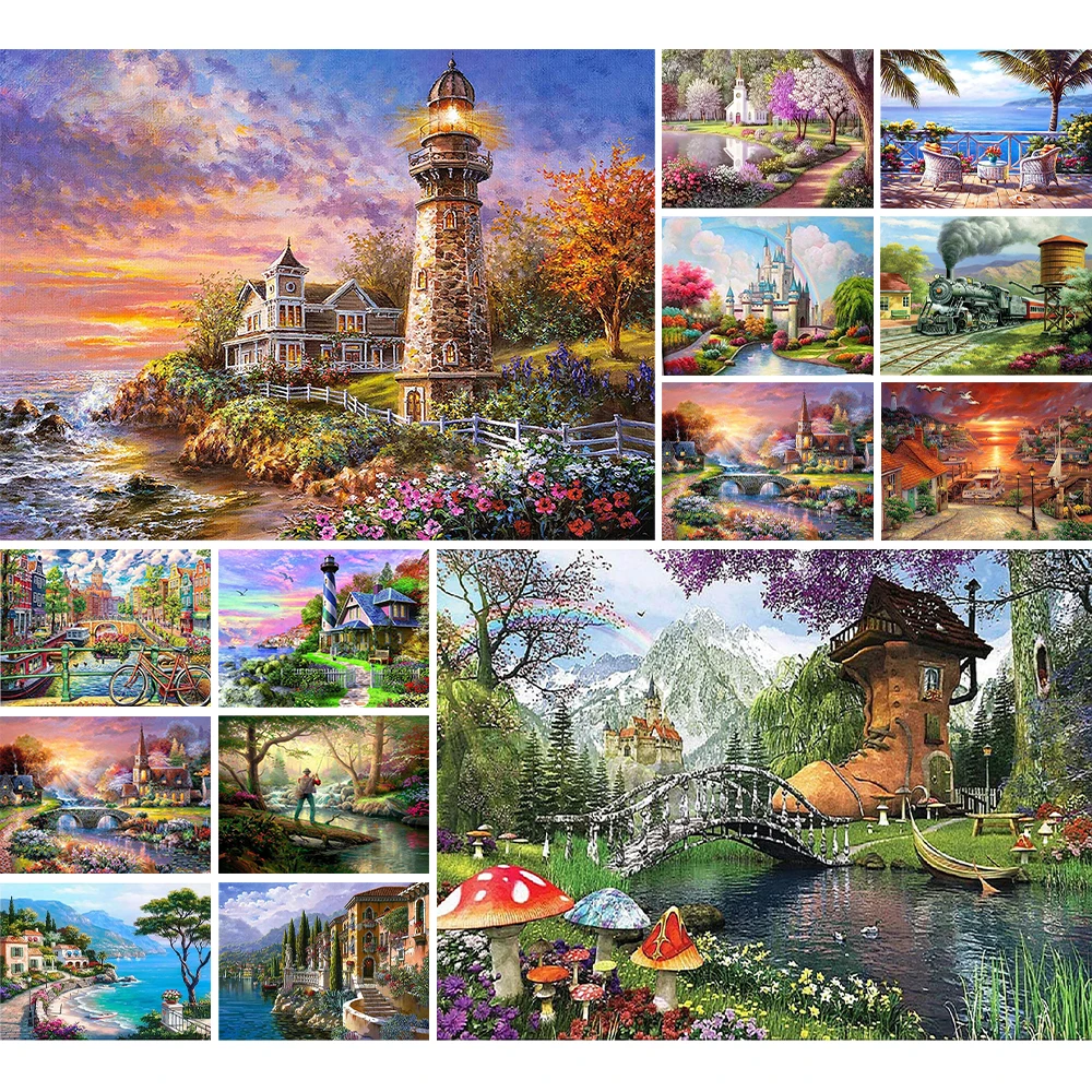 

Алмазная живопись 5D, пейзаж, вышивка крестиком, картина, искусство, украшение для спальни, ручная работа, рукоделие, подарок друзьям