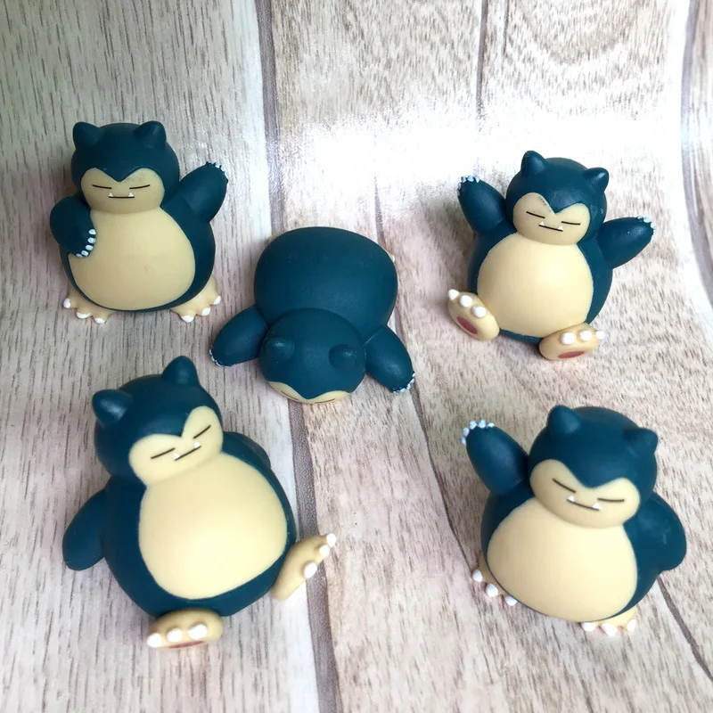 

Original Pikachu Stamp Pet Elf Pokemon Action Figure Seal Cubone Charmander Pocket monster Cake Ornaments Big Doll Kids Toy Set