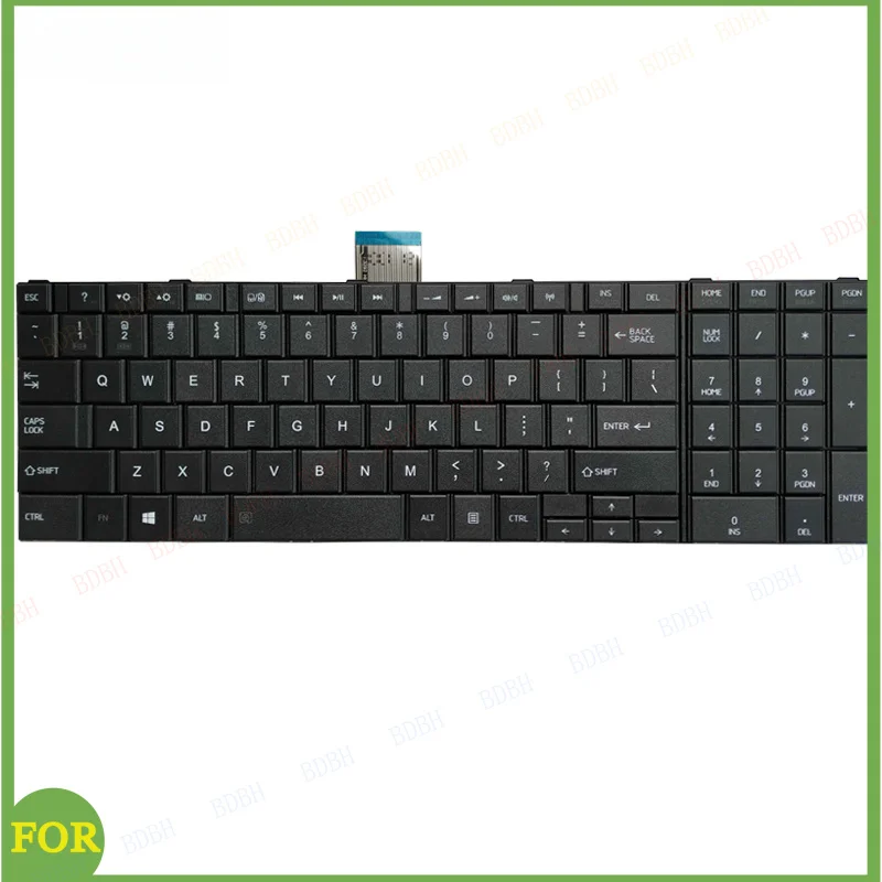 Фото НОВАЯ английская клавиатура для ноутбуков Toshiba Satellite C50-A C50-A506 C50D-A C55T-A C55-A C55D-A (США) №4