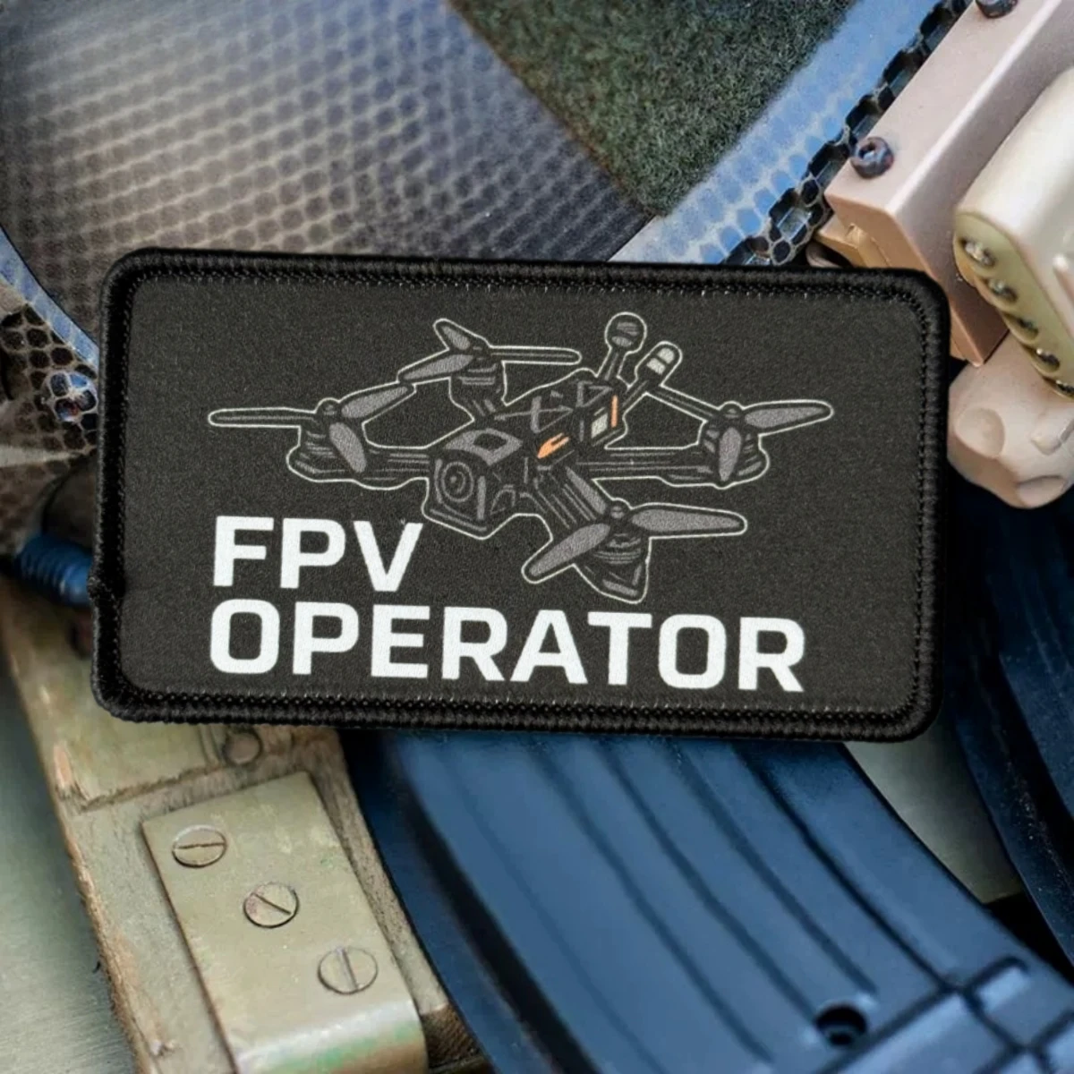 Тактический патч FPV Operator Morale с принтом дрона, нашивка на липучке для одежды, военной формы, армейских рюкзаков, уличного снаряжения (art.: 3920db01839bc) - 3920db01839bc