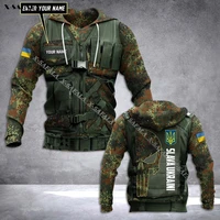 personalized slava trident ukraine camo flag 3d print zipper hoodie men pullover sweatshirt hooded jersey tracksuits outwear