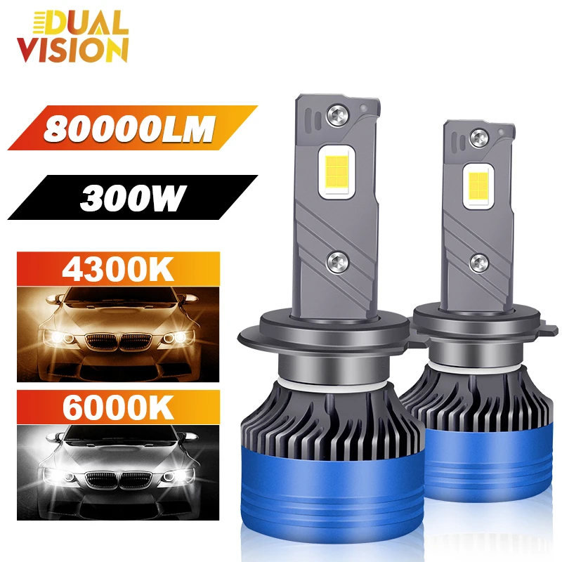 K4C H7 H4 H11 Светодиодный Автомобильные фары 300 лм 3570 Вт светодиодный H1 H8 H9 9005 CSP чип 9006 HB3 9012 HB4 4300 HIR2 6000K STG ближний свет Canbus