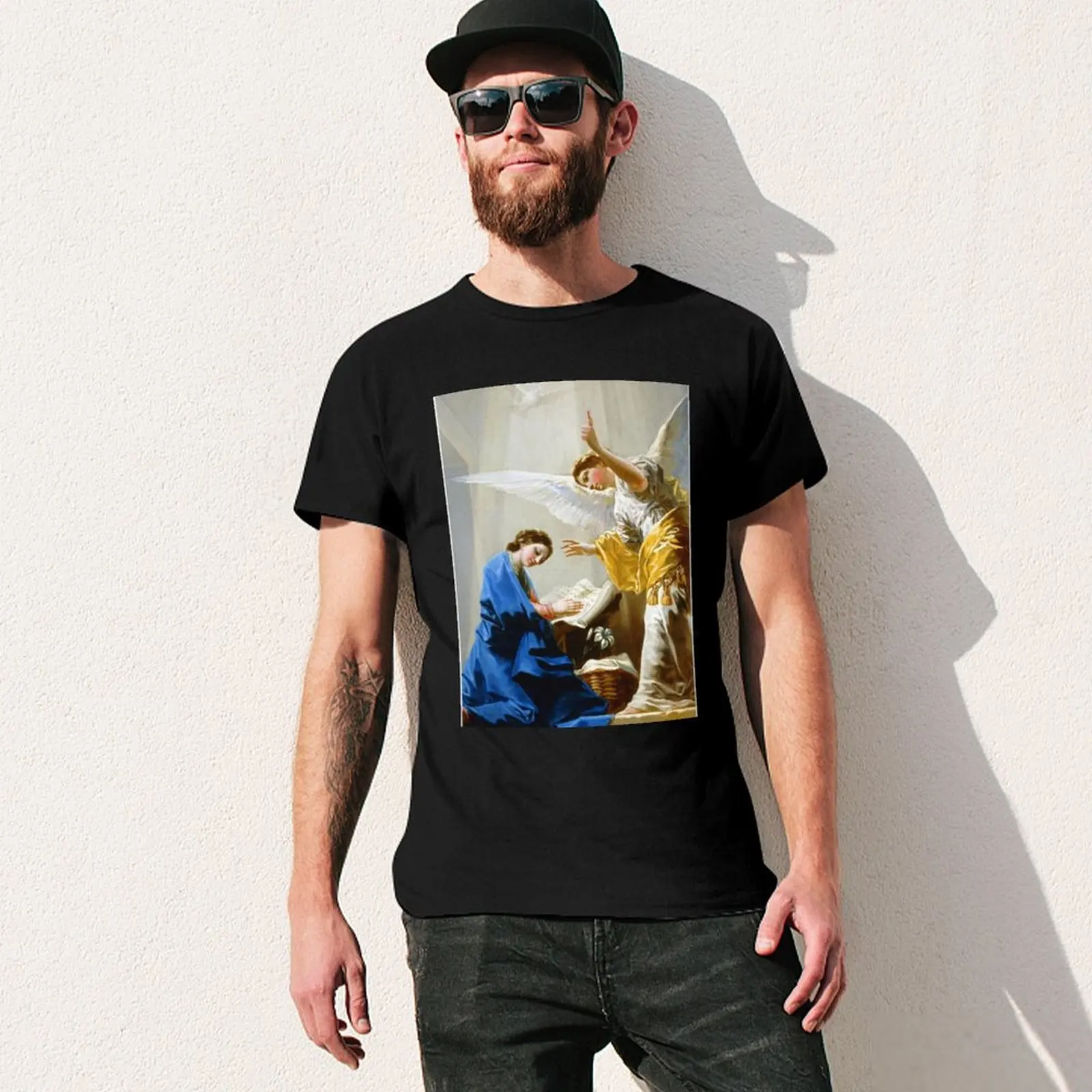 Извижение - футболка Francisco José de Goya дизайнерские рубашки с синим замком мужские