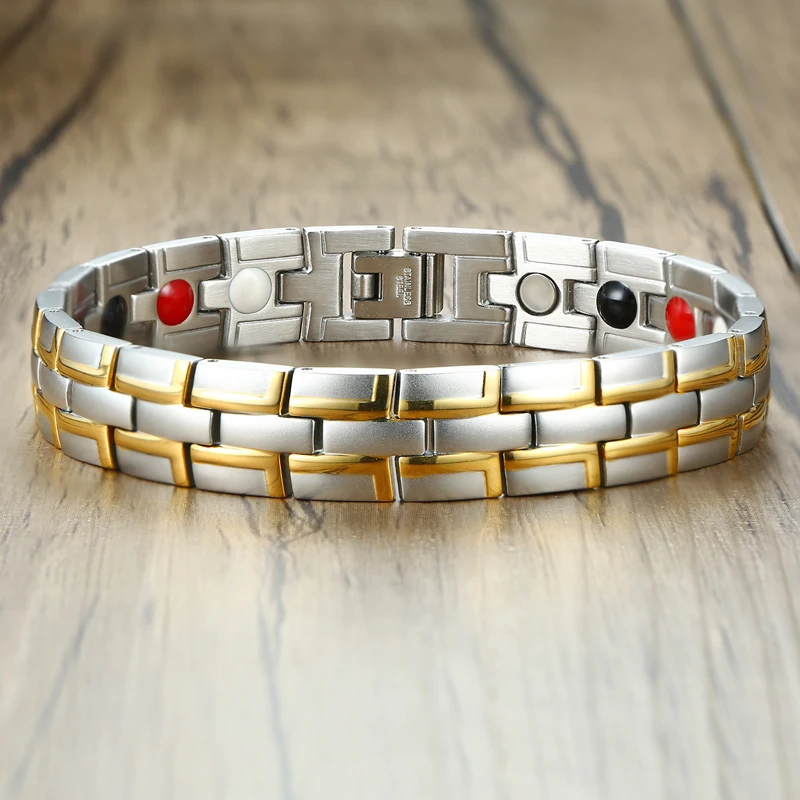 Браслет Магнитный германиевый для лечения артрита из нержавеющей стали |