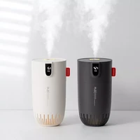 wireless air humidifier usb aromatherapy diffuser with led warm lamp smart battery digital display portable mini car mist maker
