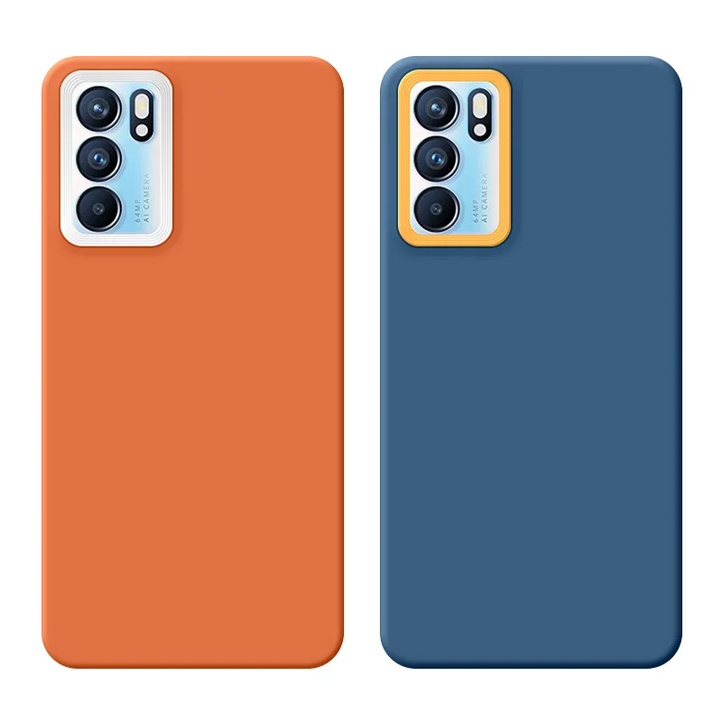 3in1 liquid silicone case for oppo reno 6 pro 5 4 se 2 r17 10 2z anti knock tpu phone cover coque for oppo find x3 k9 pro a9 a11 free global shipping