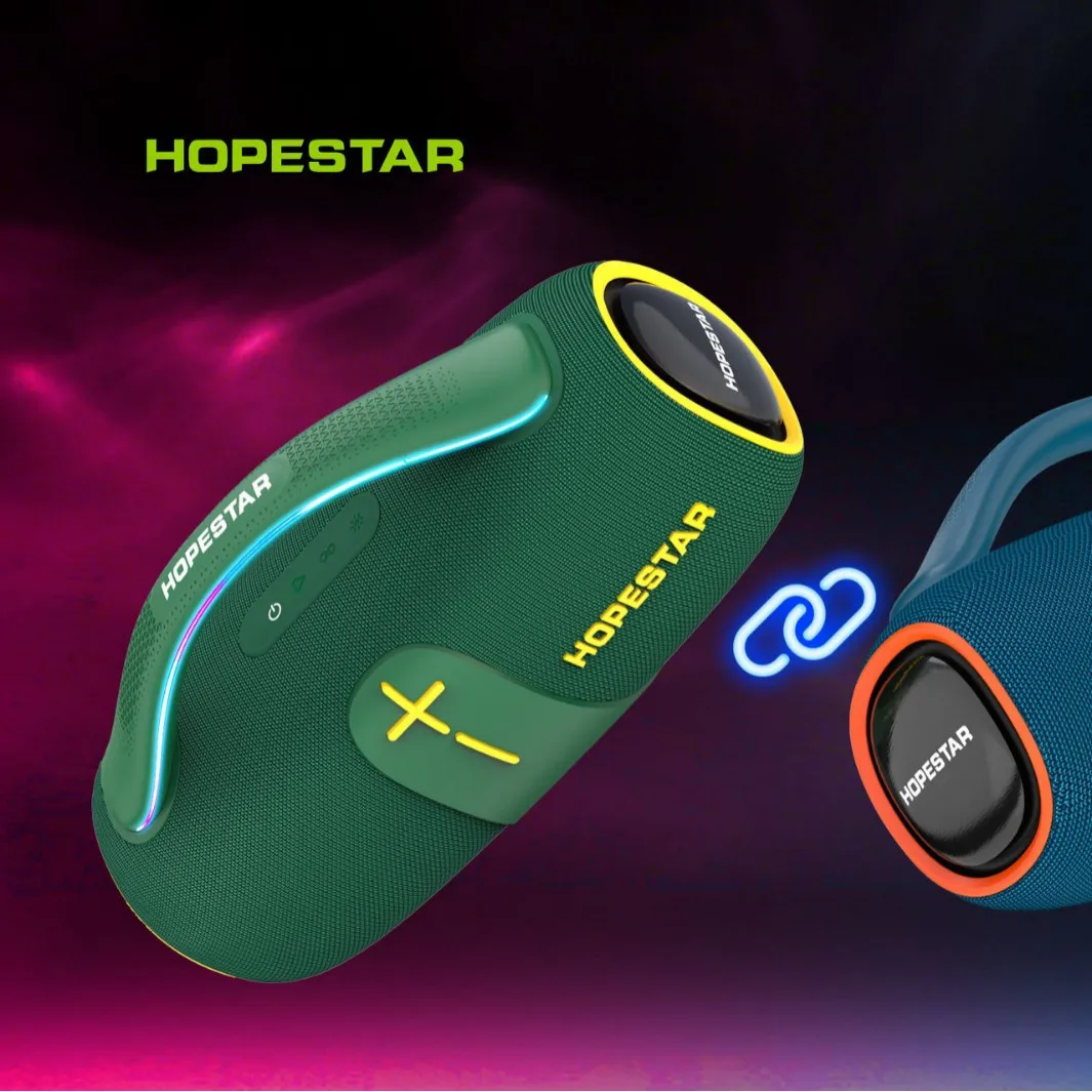 Фото Hopestar H85 Портативная беспроводная связь для Bluetooth-динамика RGB светодиодное освещение Высокий сабвуфер Водонепроницаемая уличная сумка с батарейным питанием №4