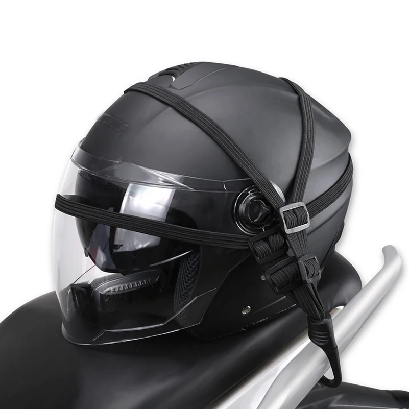 

60CM 90CM Motorcycle Luggage Strap Moto Helmet Gears Fixed Elastic Buckle Rope High-Strength Retractable Protective