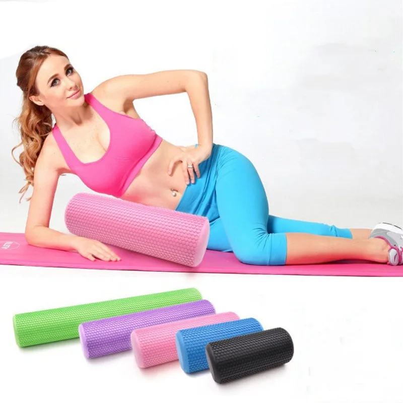 

60*15CM Floating Point Massage Yoga Post EVA Foam Axis Solid Yoga Auxiliary Roller Home Fitness Muscle Relaxer Massage Points