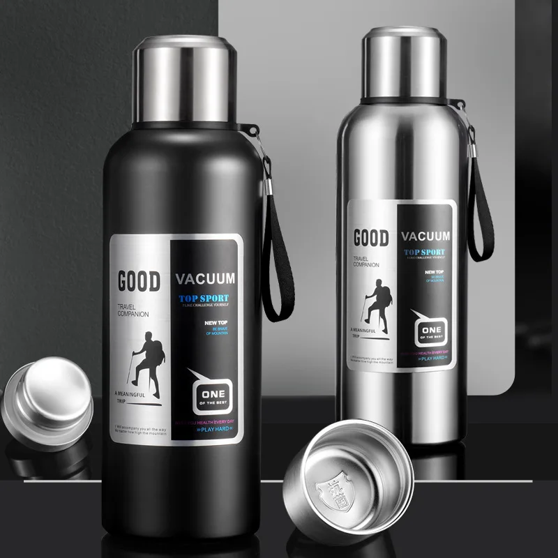 

Vacuum Temperature Cup Thermal Display 0.5-2L Water With With 316 Flask Stainless Steel Vacuum Cup Coffee Bottle Lid