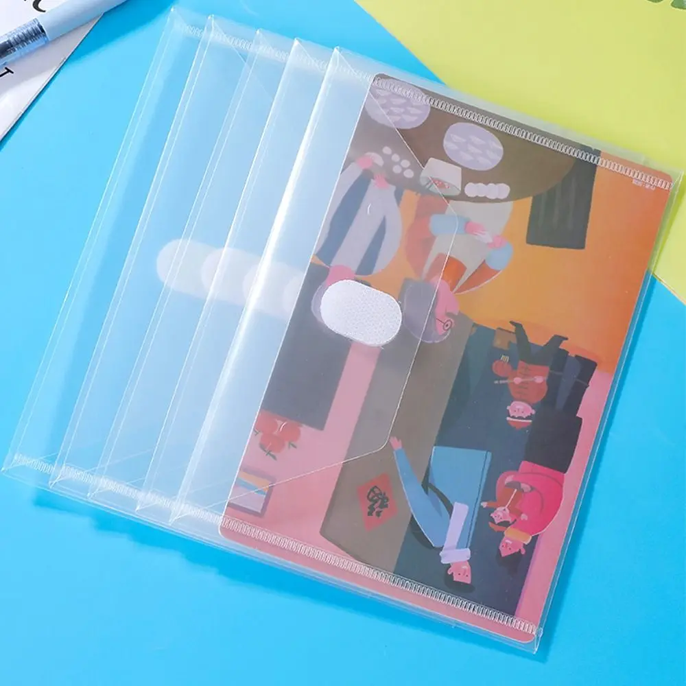 Утолщенная папка для файлов формата А4/А5/А7/А8 прозрачная сумка документов