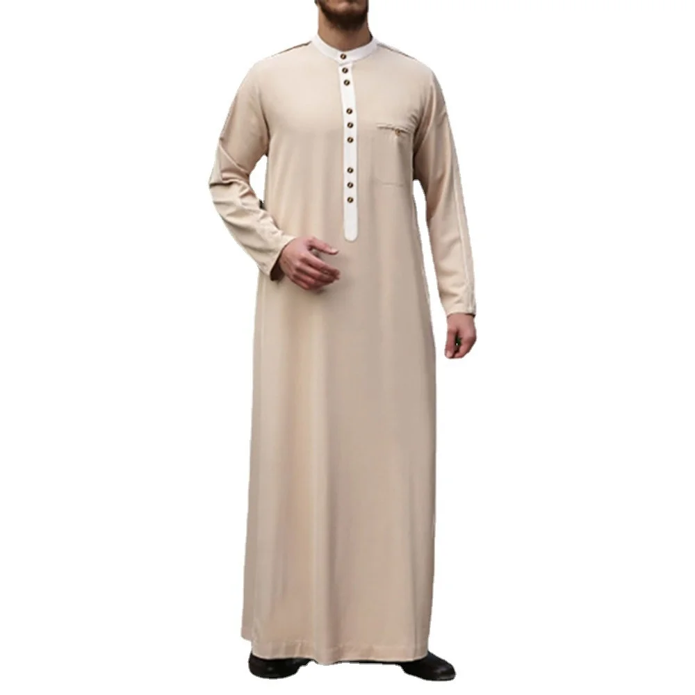 Abaya For Men White Loose Islamic Arabic Saudi Arabia Robe All Season General Middle Aged Muslim Robe Clothing Men Pakistan