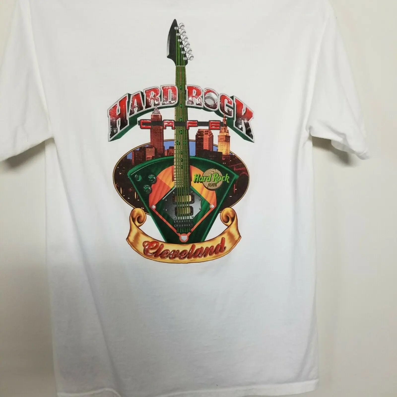 

Футболка Хард Рок Мужская, кофта для кафе, средний размер, белая