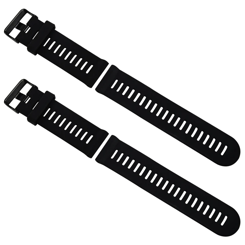 

2X For Garmin Fenix 3 HR Soft Silicone Strap Replacement Wrist Watch Band+Tool Kits Black