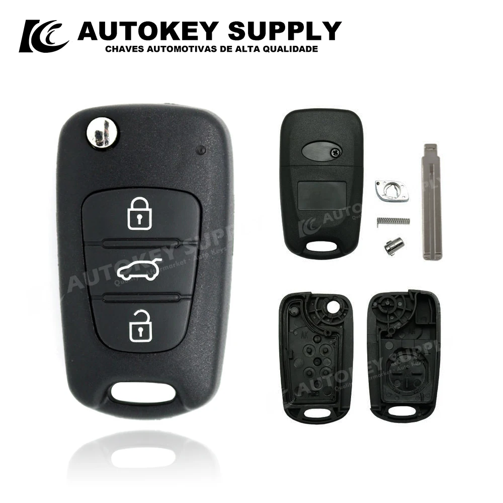 

For Hyundai i30/ix35 3 Button Remote Flip Key Autokeysupply AKHKF122