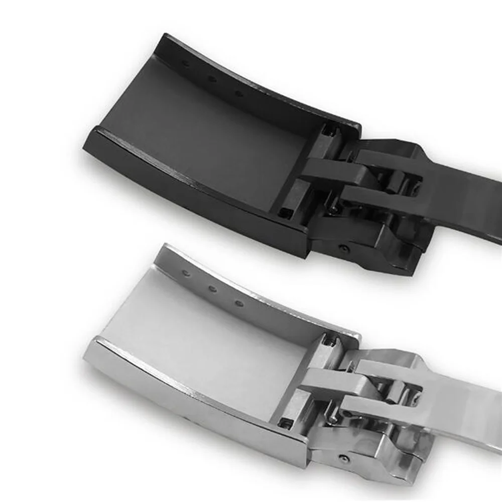

Delicate Replacement Rubber Watch Strap for Daytona Yacht Black