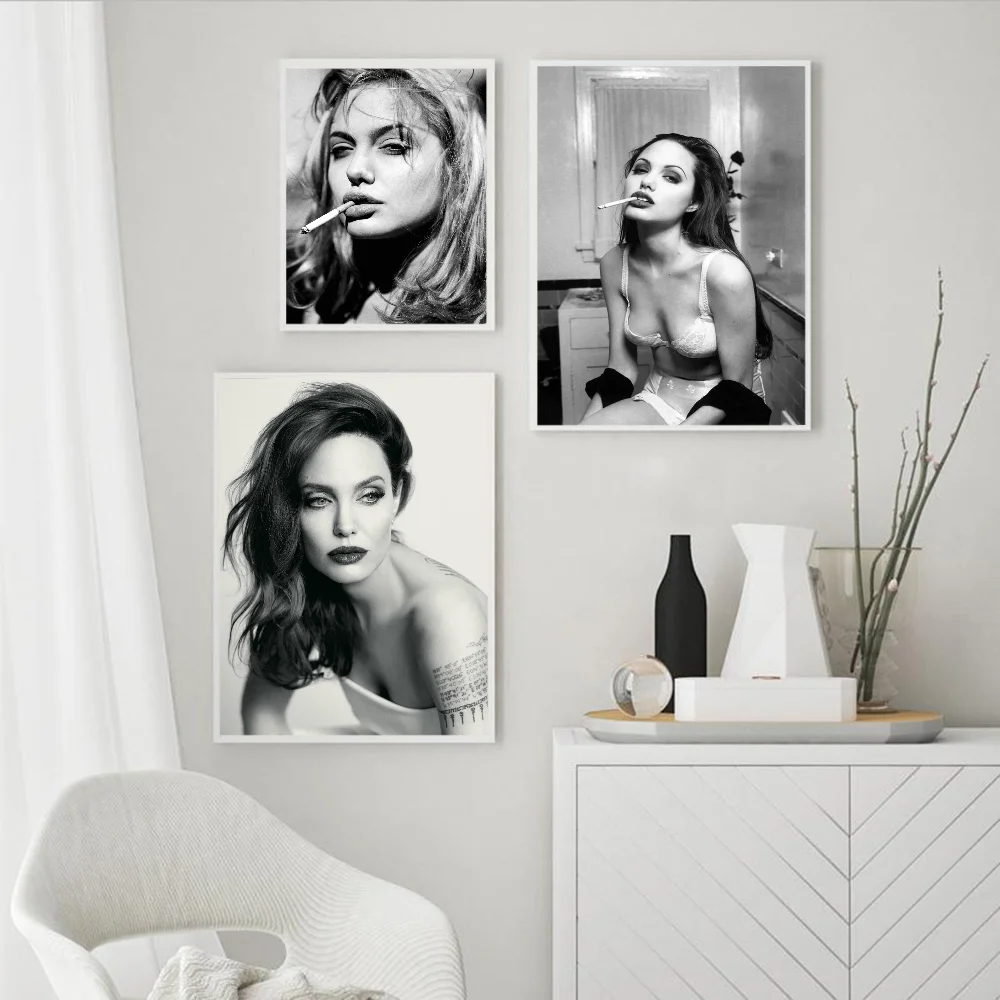 Angelina Jolie Movie Sticky Posters Vintage Room Home Bar Cafe Decor Wall