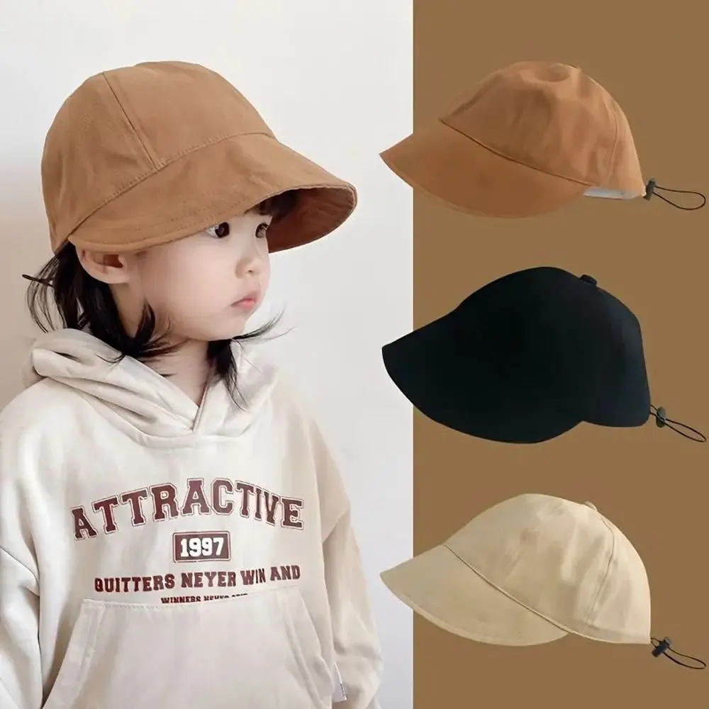 

Cute Cotton Spring Casual Outdoor Hat Travel Kids Peaked Cap Baby Baseball Hat Korean Style Bucket Cap Sun Hat