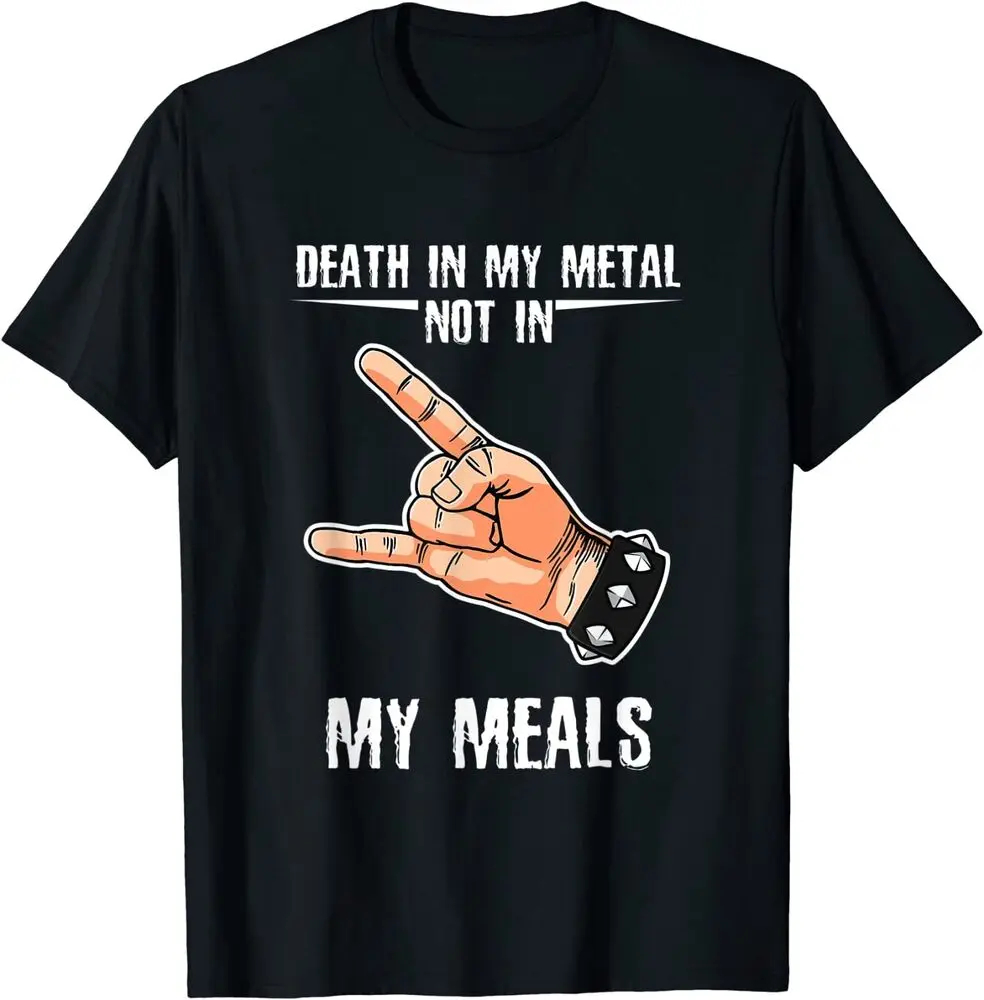 

Death In My Metal Not In My Meals I Vegan Music Animal T-Shirt