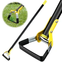garden weeding toolstainless steel sharp stirrup loop hoe ergonomic long handle for backyard courtyard planting