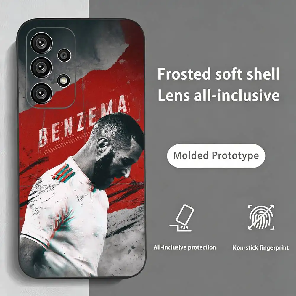 Фото Чехол для телефона K-Karim Benzema Football Cheer для Samsung S25, S24, S21, S22, S23, S30, Ultra, S20, Plus, FE, мягкий силиконовый, черный №3