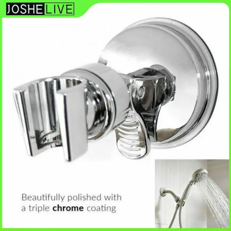 

Universal Adjustable Hand Shower Holder Suction Cup Holder Full Plating Shower Rail Head Holder Bathroom Bracket Stable Rotation