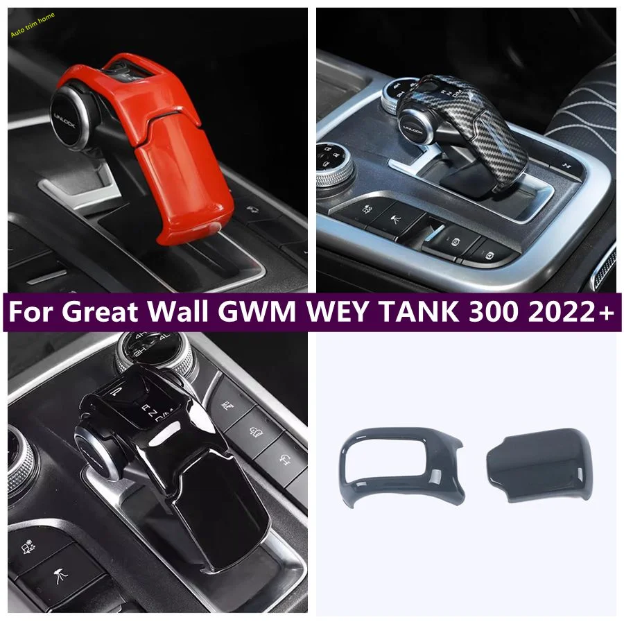 

Transmission Gear Shifter Knob Head Handle Cover Trim Fit For Great Wall GWM WEY TANK 300 2022 2023 Interior Accessories