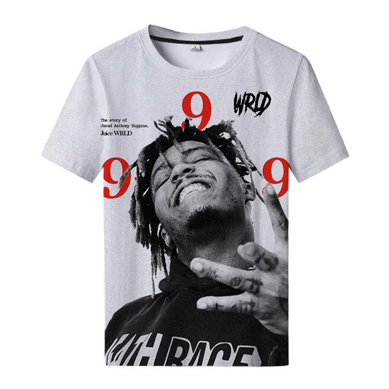

Rapper Juice Wrld 3D Print Summer Men's Round Neck T-shirt Casual Short Sleeve Oversized T Shirts Fashion Tee Tops Men Clothing