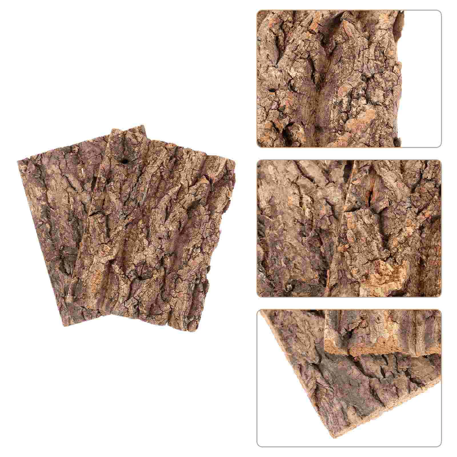 

Bark Decoration Reptile Accessories Snake Hide Decorations Terrarium Turtle Basking Platforms Decorative Glass