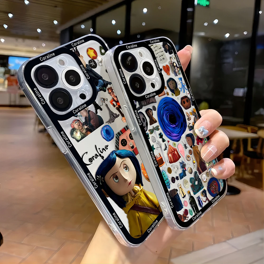 Чехол C-Coraline's Mother для телефона Samsung S24 S23 S22 S21 S20 S10 FE Note20 Note10 Plus Ultra Lite 5G прозрачный