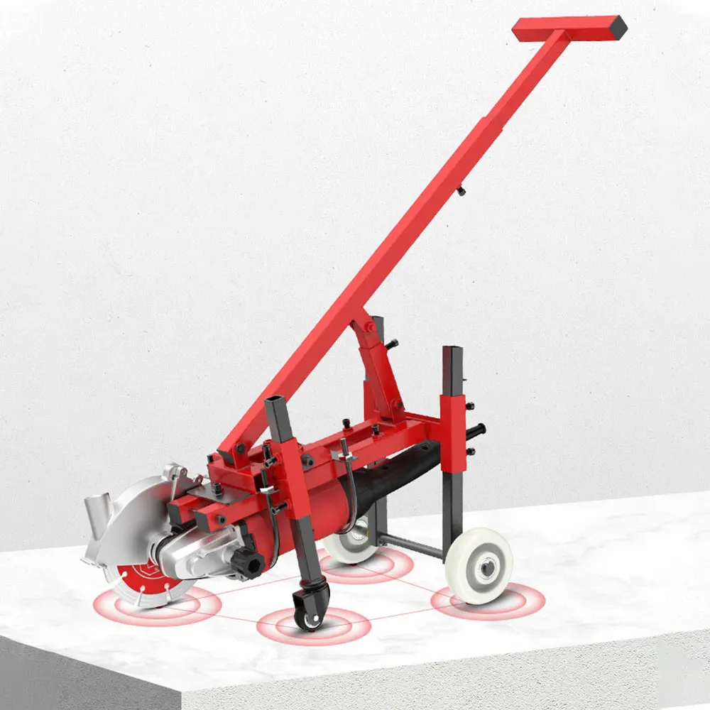 Hand-push Ground Slotting Rack Rack Cement Road Cutting Machine Bracket For Water And Electricity Installation Concrete Slotting