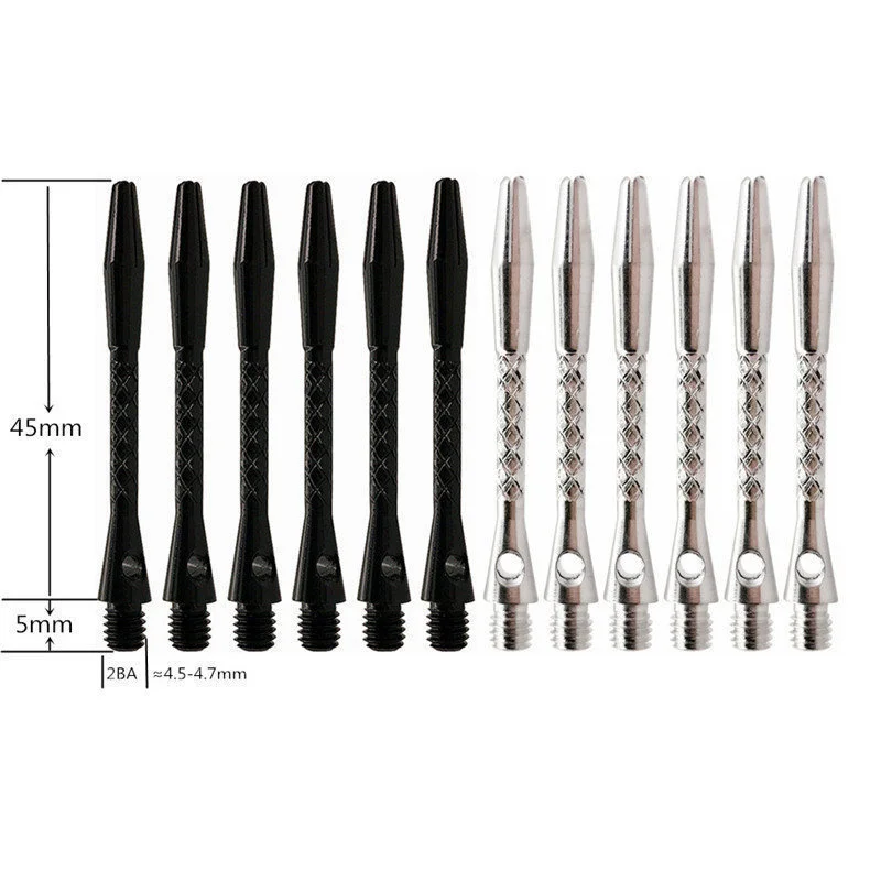 

6PCS Darts Shafts 45mm Aluminium 2BA Dart Shaft For Professional Darts Nice Dart Shafts Accessories