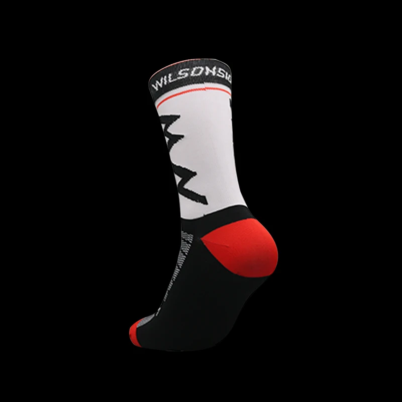 WILSONSIGN ew Stripe Dot Cycling Socks Top Quality Professional Brand Sport Breathable Bicycle Sock Outdoor Racing Running Socks