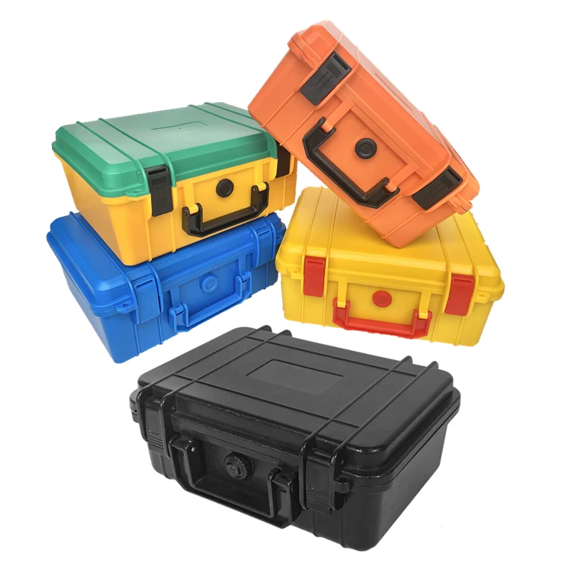 280x235x105mm Safety Instrument Tool Box ABS Plastic Storage Toolbox Equipment Tool Case Outdoor Suitcase With Foam Inside