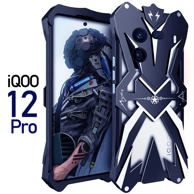 ДЛЯ Vivo Iqoo 12 Pro Zimon Luxury Thor Heavy Duty Armor Metal мобильный телефон для Iqoo12 защитные чехлы