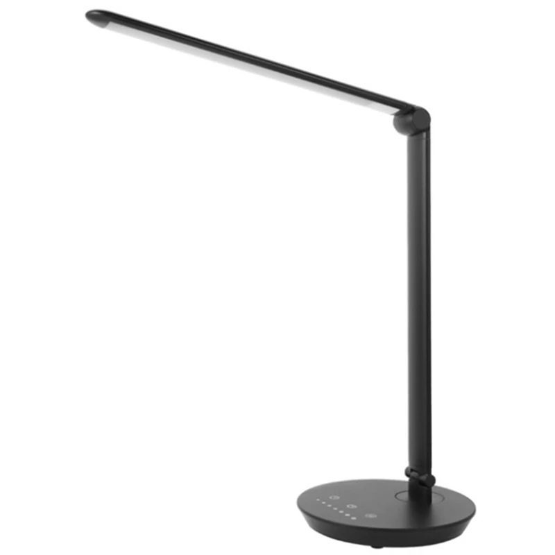 

LED Desk Lamp,Eye-Caring Table Lamp Natural Light Protects Eyes Dimmable Office Lamp USB Charging Desk Lamp EU Plug