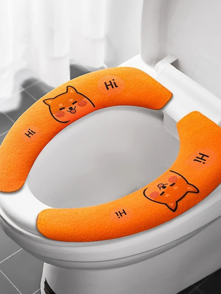 

Мультяшная фланелевая подушка для унитаза