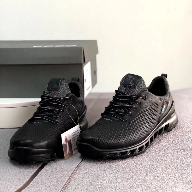 Men's Sports Shoes Brand Sneakers Leather Material Breathable Comfortable Non-Slip Increase Outdoor Sports Travel Walking Shoes