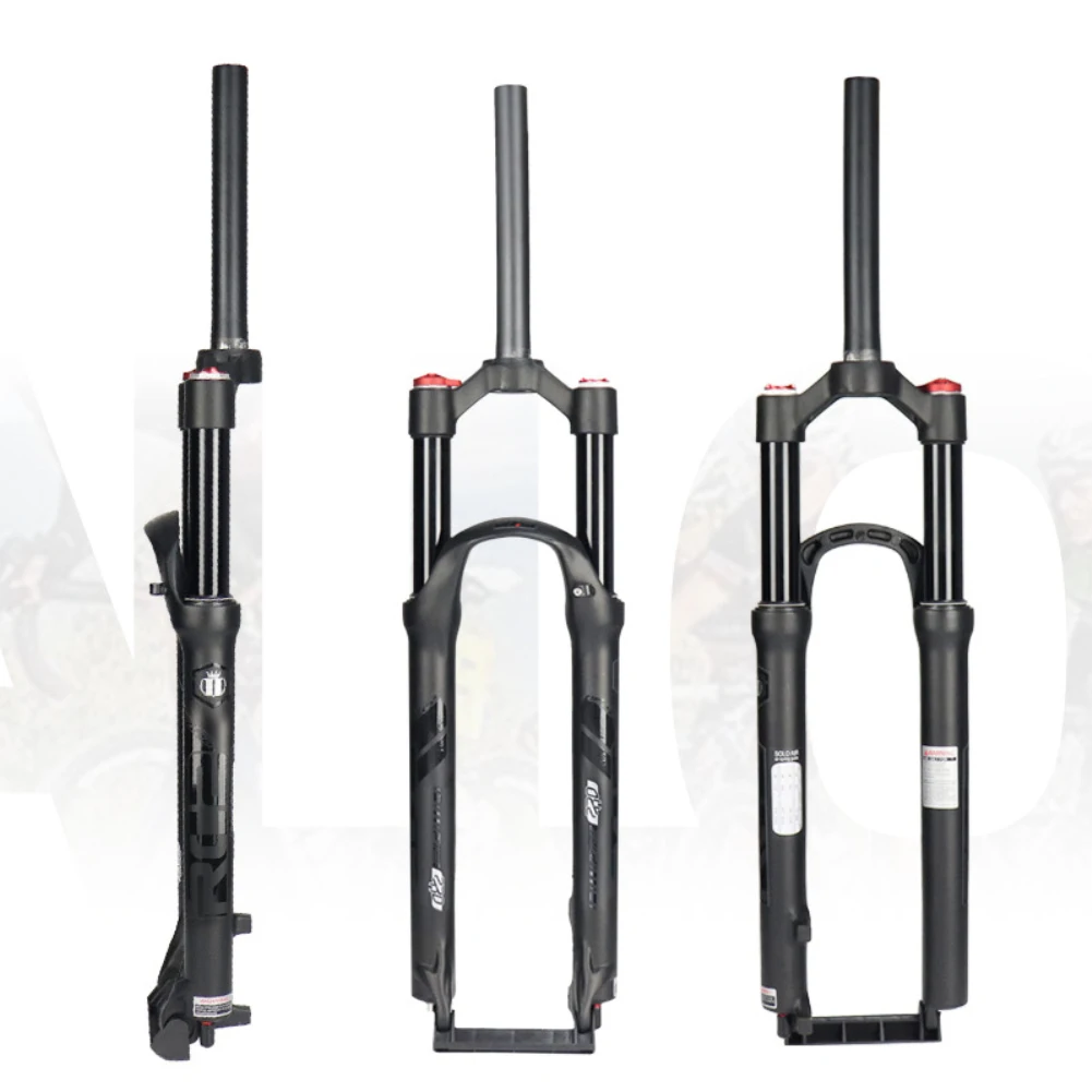 Велосипедная передняя вилка с регулируемой подвеской 1/26/27 прямая/коническая RL/LO