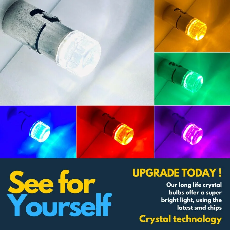 

233 Ba9s T4w Led T11 Smd Car Bayonet Canbus Error Free Interior Side Light Bulbs