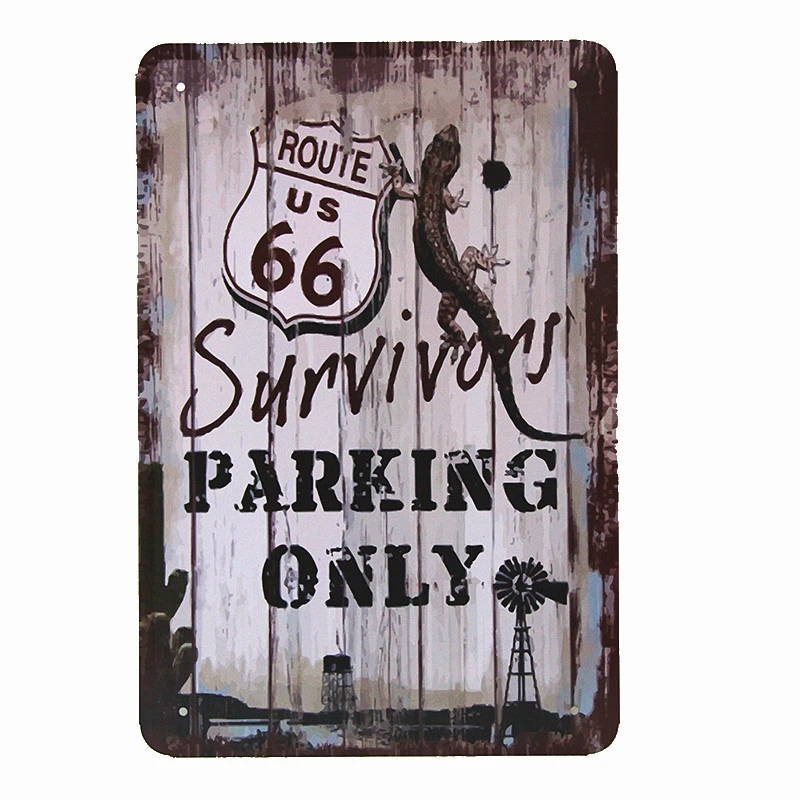 Металлические знаки Route 66 потертые шикарные металлические пластины для стен дома