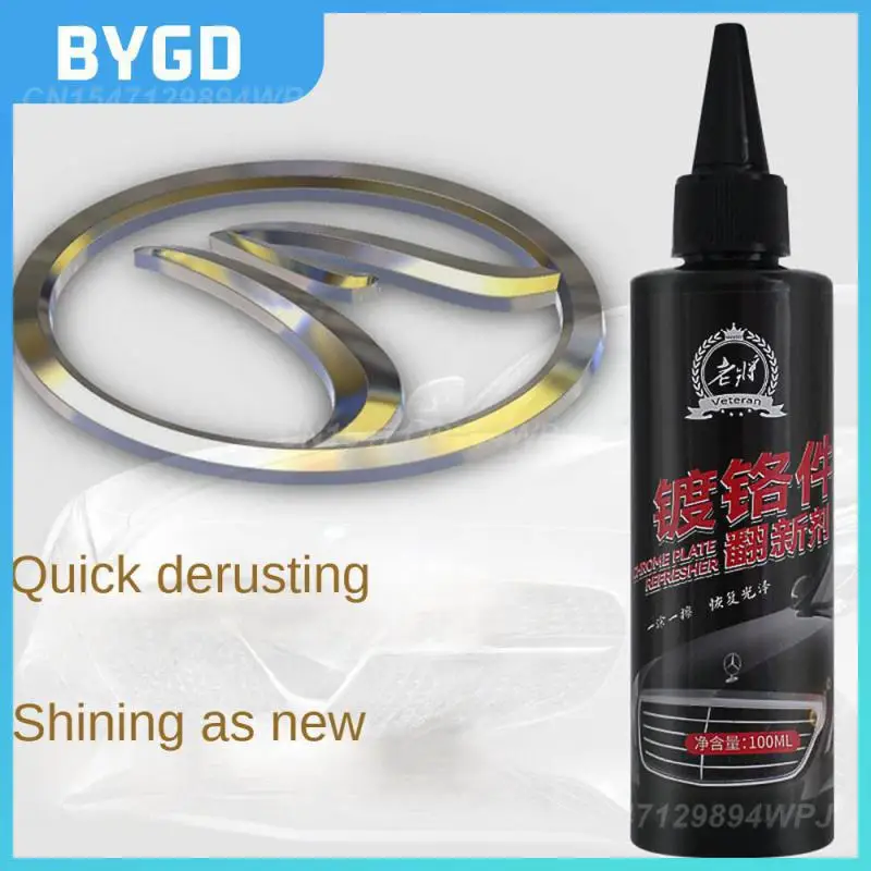 

Metal Chrome Plating Rust Remover Universal 100ml Derusting Spray Practical Auto Window Rust Remover Car Rust Remover Spray