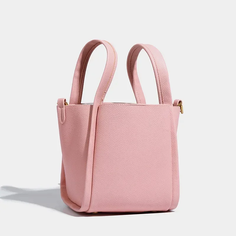 Новая модная женская сумка-ведро простая большая вместительная сумка через