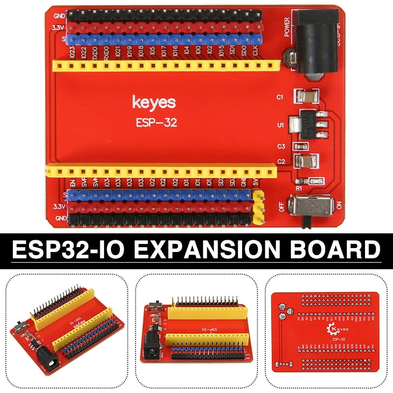 

Плата расширения, совместимая с Keyes ESP32, DC 7-12 В, 60 мА, 1 шт.