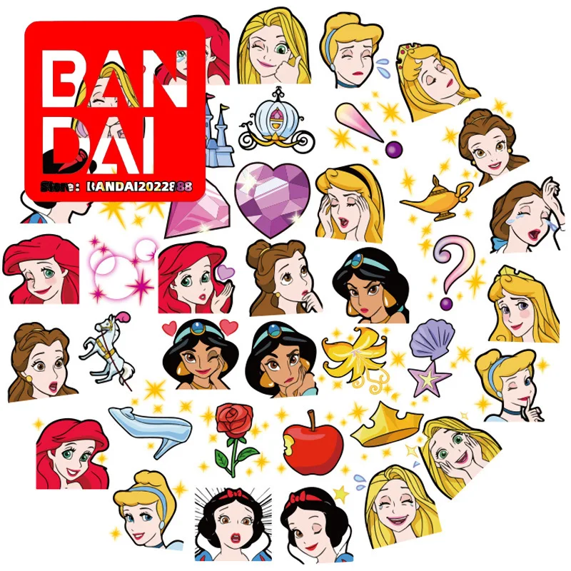 

40 Princess Driving s Children's Cartoon Stationery Mobile Phone Water Cup Suitcase Waterproof Hand Account Sticker Package