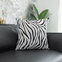 2022 new chenille jacquard pillow high grade simple black and white including core waist pillow pillow