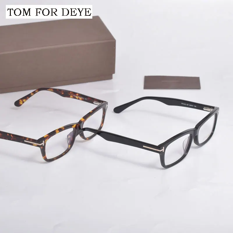 TOM FÜR DEYE Vintage Optische Brillen Rahmen Forde Frauen Acetat Lesen Myopie Brillen TF5146