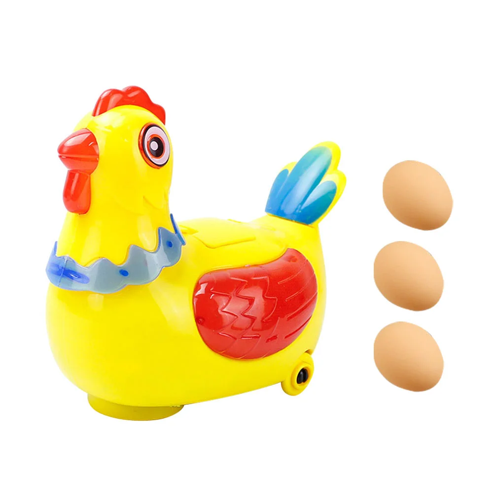 

Toy Chicken Laying Hen Eggs Toys Egg Kids Electric Singing Easter Chicks Walking Forlay Mini Decorativeset Chenille Figurine