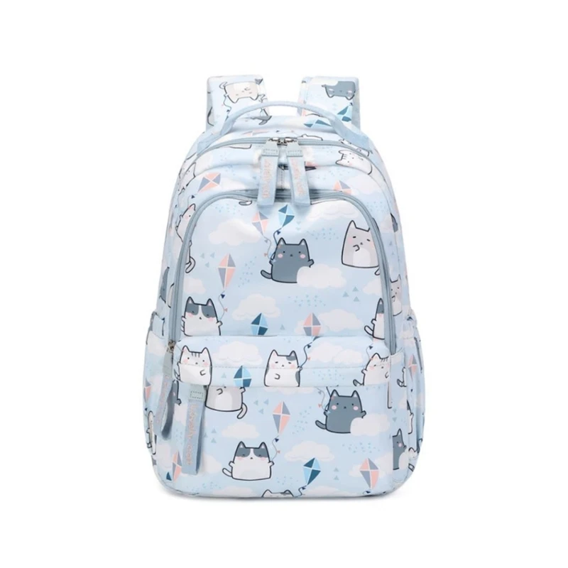 

Милый школьный рюкзак L5YD с принтом кошки, дорожная сумка для ноутбука, сумка для книг для студенток, девочек