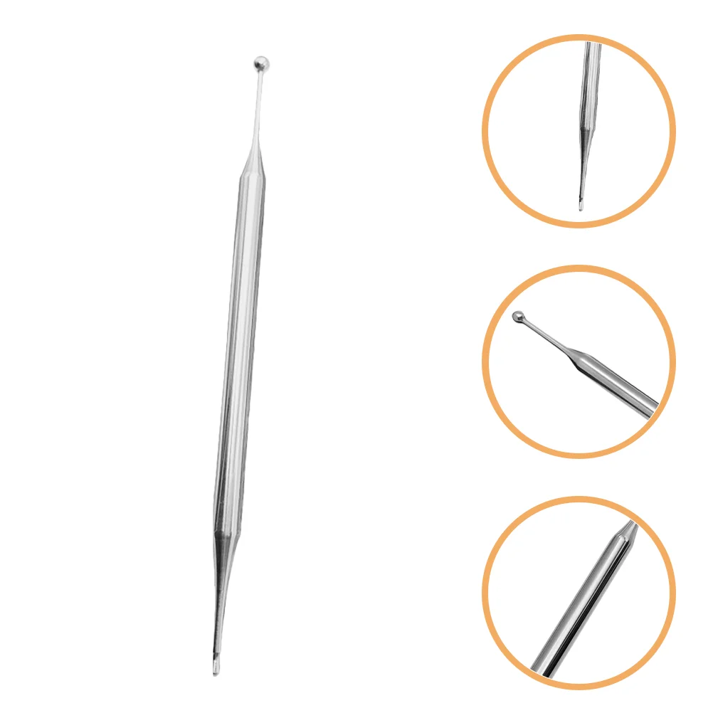 Акупунктурная ручка массажер для глаз металлический стержень серебристый